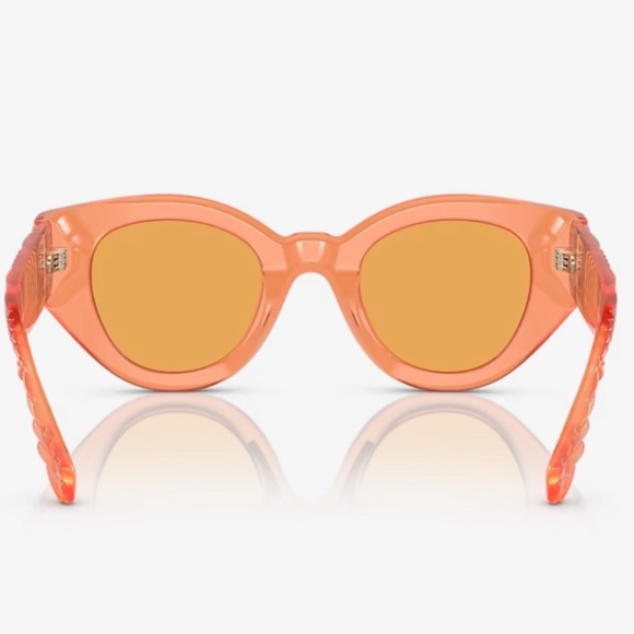 Burberry - translucent Orange frame Sunglasses B4390 - NWT - 47-25-140 - Picture 14 of 16
